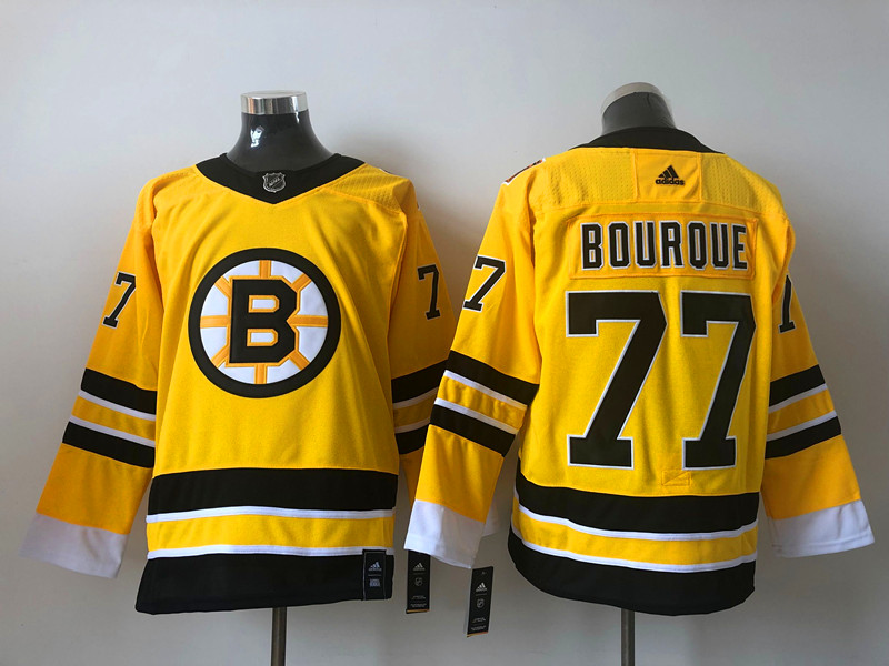 Men's Boston Bruins Ray Bourque #77 Yellow Jersey